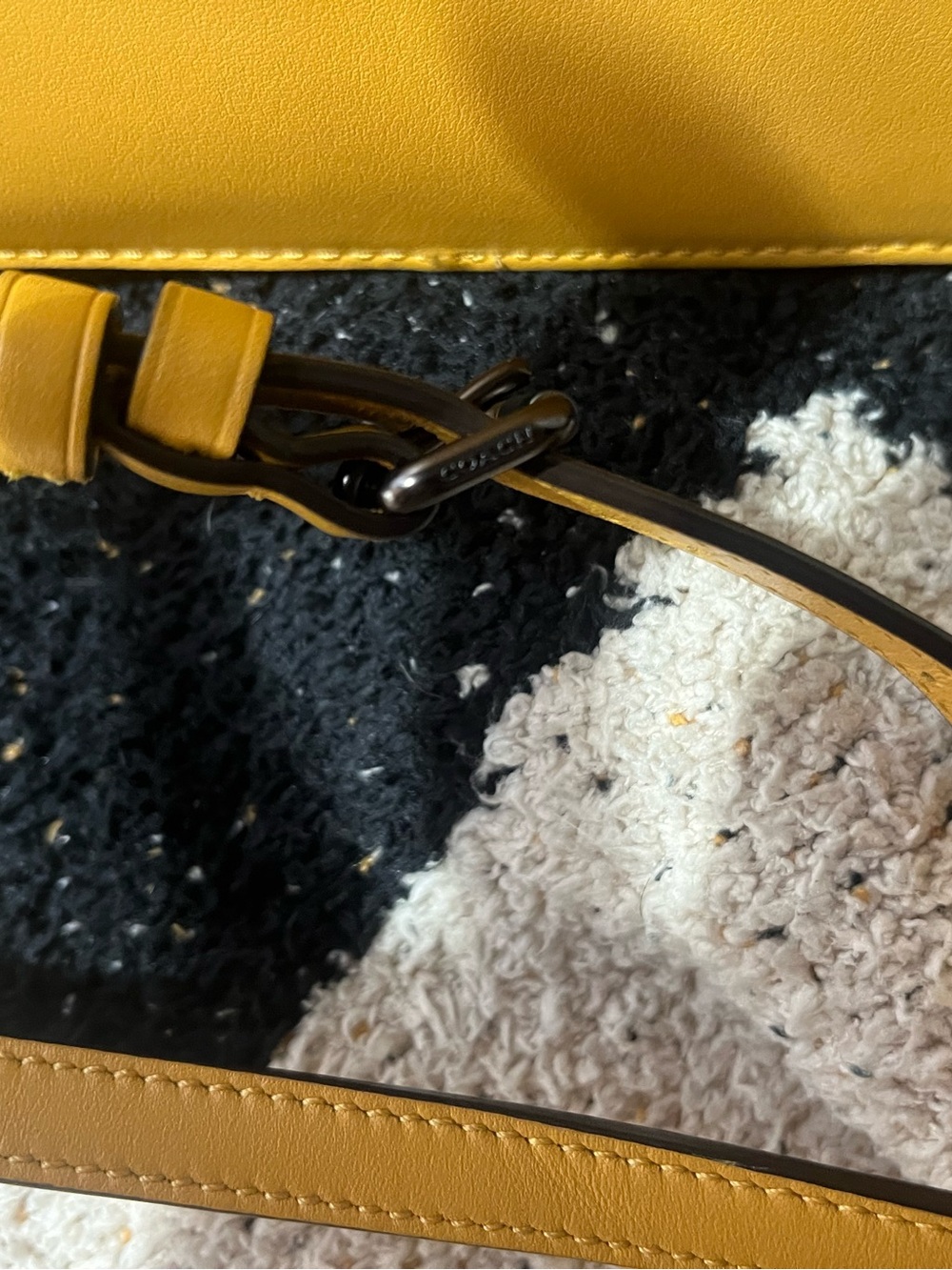Coach Signature Chain Leather Crossbody Bag - Picture 4 of 9